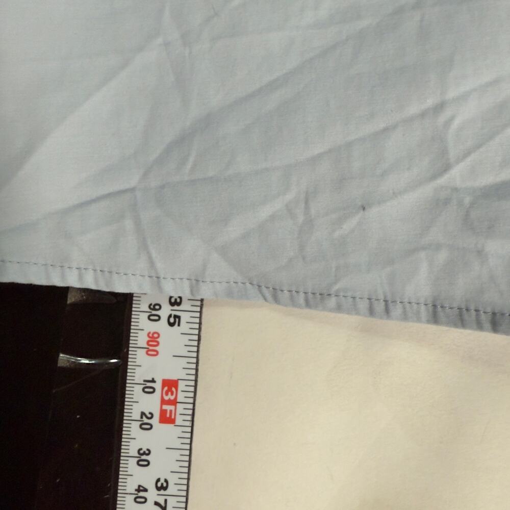Reformation 10 Tabby Mini Dress Collared Blue Horizon Organic Cotton Open Back - Picture 10 of 11